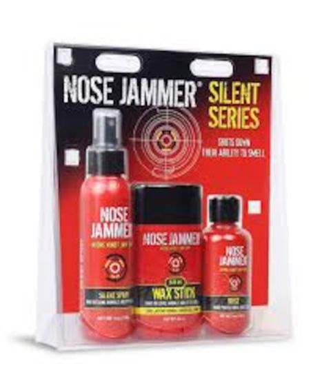 Nose Jammer Silent Series Kit with Spray, Wax Stick, and Dust for Scent and Wind Control
