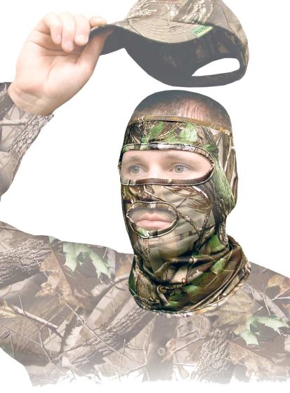Primos Stretch-Fit Mask – Moisture-Wicking Camouflage Face Mask for Bowhunting
