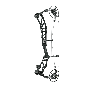 Elite Artus compound bow, featuring SP2 Cam and VX Mods for high-performance and customization in hunting. Ninja Black