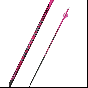 Black Eagle Outlaw Pink Crested Arrows with fluorescent pink color, White Nocks, Outlaw Inserts, and White/Neon Pink Vanes for high visibility and precision.
