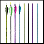 Easton Genesis Arrow – Official NASP Arrow Made from 7075 Aerospace Alloy, Available in Purple, Teal, and Silver

