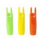 Easton X10 Over Nocks designed for recurve archery, available in three colors for secure and reliable performance.
