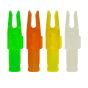 Easton 6.5mm Super Nocks for archery, precision molded for consistency, reducing friction and promoting tighter groups, sold per dozen.
