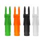 Easton 6.5mm Super 3D Nocks for target and 3D archery, available in four colors, sold per dozen.
