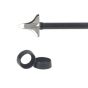 Easton Zinc Broadhead Adapter Rings for carbon arrow shafts, improving broadhead retention and fitting with O-ring systems.
