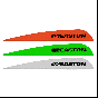 Easton Diamond Vanes for arrow fletching, providing durability and consistent performance with a pre-applied glue activator.
