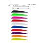 AAE Elite Plastifletch 3-7/8" Vanes for improved arrow performance and easy fletching.
