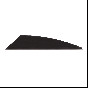 Tac Vanes 2.25" Driver Vanes for precision, consistency, and enhanced arrow flight. Black
