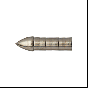 Carbon Express Line Jammer .348 Parabolic Target Point with parabolic cone design for deflection reduction and threaded weight system for customization.
