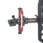 Axcel Achieve XP 6" Compound Bow Sight with ultra-high modulus carbon bar, micro-adjustable windage and elevation, and metal sight tapes for precision shooting.
