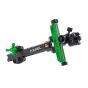 Axcel Achieve XP 6" Compound Bow Sight with ultra-high modulus carbon bar, micro-adjustable windage and elevation, and metal sight tapes for precision shooting. Green
