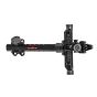CBE Vertex Elevate Target Sight with 6.5" carbon fiber extension bar, adjustable 1st, 2nd, and 3rd axis for precision, and detachable scope tube mount for travel.
