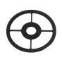 Axcel Accuview AV-25 Cross Ring Insert for enhanced precision and clarity in Axcel sight scopes.
