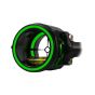 Axcel AV-25 Scope Ring Mask ensuring precise alignment of scope and peep sight.
