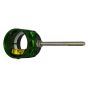 Axcel AV-25 Sight Scope, 25mm diameter, with interior bubble level and Co-Planar Centering Technology for precise alignment in archery. Green