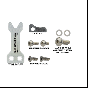 Hamskea Hybrid/Trinity G-Flex Target Conversion Kit with Wide G-Flex™ Launcher and hardware for converting hunting arrow rests to target arrow rests.
