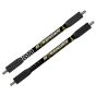 Bee Stinger Microhex Target V-Bar with Countervail Technology for archery stabilization, available in 10", 12", and 15" lengths.
