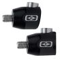Easton Stabilizer Quick Detach Mount with 7075 aluminum housing and stainless steel locking barrels for secure stabilizer attachment.
