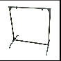 HME Bag Type Target Stand with stabilizer pin and heavy-duty square tubing for secure target practice.
