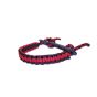 Call-4-Life adjustable bow wrist sling with leather Creed Archery Supply medallion. Red