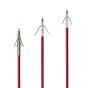 Cajun Red Fiberglass Bowfishing Arrow with Piranha and Stinger Point options
