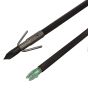 Muzzy Lighted Nock Carbon Composite Fish Arrow with bottle slide and green X-nock
