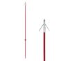 Cajun Red Fiberglass Bowfishing Arrow with Piranha and Stinger Point options
