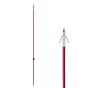 Cajun Red Fiberglass Bowfishing Arrow with Piranha and Stinger Point options
