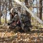 Muddy Outdoors Pro Climbing Sticks 4-section tree climbing system with bark biters and rope cam attachment.
