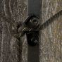 Muddy Outdoors Pro Climbing Sticks 4-section tree climbing system with bark biters and rope cam attachment.
