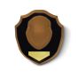 Hunters Specialties Deer Antler Mounting Plaque with black lacquered wood and brass nameplate.
