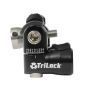 Axcel TriLock Adjustable V-Bar Mount with micro-adjustable angles and quick disconnect.
