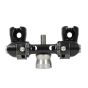 Axcel TriLock Adjustable V-Bar Mount with micro-adjustable angles and quick disconnect.
