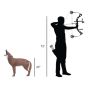 Delta McKenzie Howling Coyote 3D Archery Target - Realistic Foam Target for Backyard or Competition
