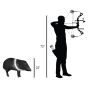 Delta McKenzie Javelina 3D Archery Target - Compact Backyard Target with Replaceable Core
