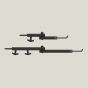 Half Rack Bow Wing screw-in bow and gear hanger with accessory mount.
