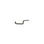 Half Rack Gear Holder screw-in hook with non-slip rubber coating for hunting gear.
