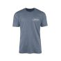 Mathews Portrait Tee - Distressed Blue Archery Shirt with Back Print
