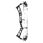 Elite HNTR33 compound bow, featuring Tri-Track Cam, LTR Roller Guard, and customizable performance mods for superior hunting accuracy. Ninja Black