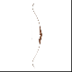 Bear Archery Kodiak Recurve Bow featuring a shedua riser, purple heart inlay, and green glass limbs, perfect for hunting and target shooting.
