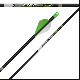 Easton 5MM Axis Arrow with micro diameter design, factory helical fletching, and high penetration for superior broadhead accuracy and hunting performance.
