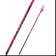 Black Eagle Outlaw Pink Crested Arrows with fluorescent pink color, White Nocks, Outlaw Inserts, and White/Neon Pink Vanes for high visibility and precision.
