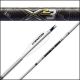 Easton X23 Aluminum Target Arrow Shafts with 7178-T9 aerospace alloy and diamond polished anodized silver finish for precision and durability in competitive archery.
