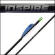 Easton Inspire Fletched Arrows with small-diameter carbon shaft, micro-smooth finish, and choice of G Nocks or X Nocks, designed for beginner archers.

