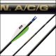 Easton A/C/G Arrow Shafts with high-strength carbon fiber and 7075 aerospace alloy core, designed for precision and durability in target archery.
