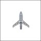 Ravin Titanium Crossbow Broadhead with Ti6AL4V Grade 5 titanium and 2-inch cutting diameter, designed for superior accuracy and penetration.
