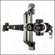 CBE Vertex 3D Rapid Travel Competition Bow Sight - Detachable scope mount, micro-adjust windage and elevation, and adjustable sight scale for precision.
