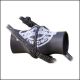 Specialty Archery Peep Shade with tool and shrink tubing for glare reduction
