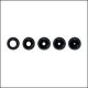 Specialty Archery Apertures for peep sight housings, offering five sizes for customizable sighting and improved accuracy.
