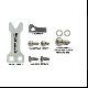 Hamskea Hybrid/Trinity G-Flex Target Conversion Kit with Wide G-Flex™ Launcher and hardware for converting hunting arrow rests to target arrow rests.

